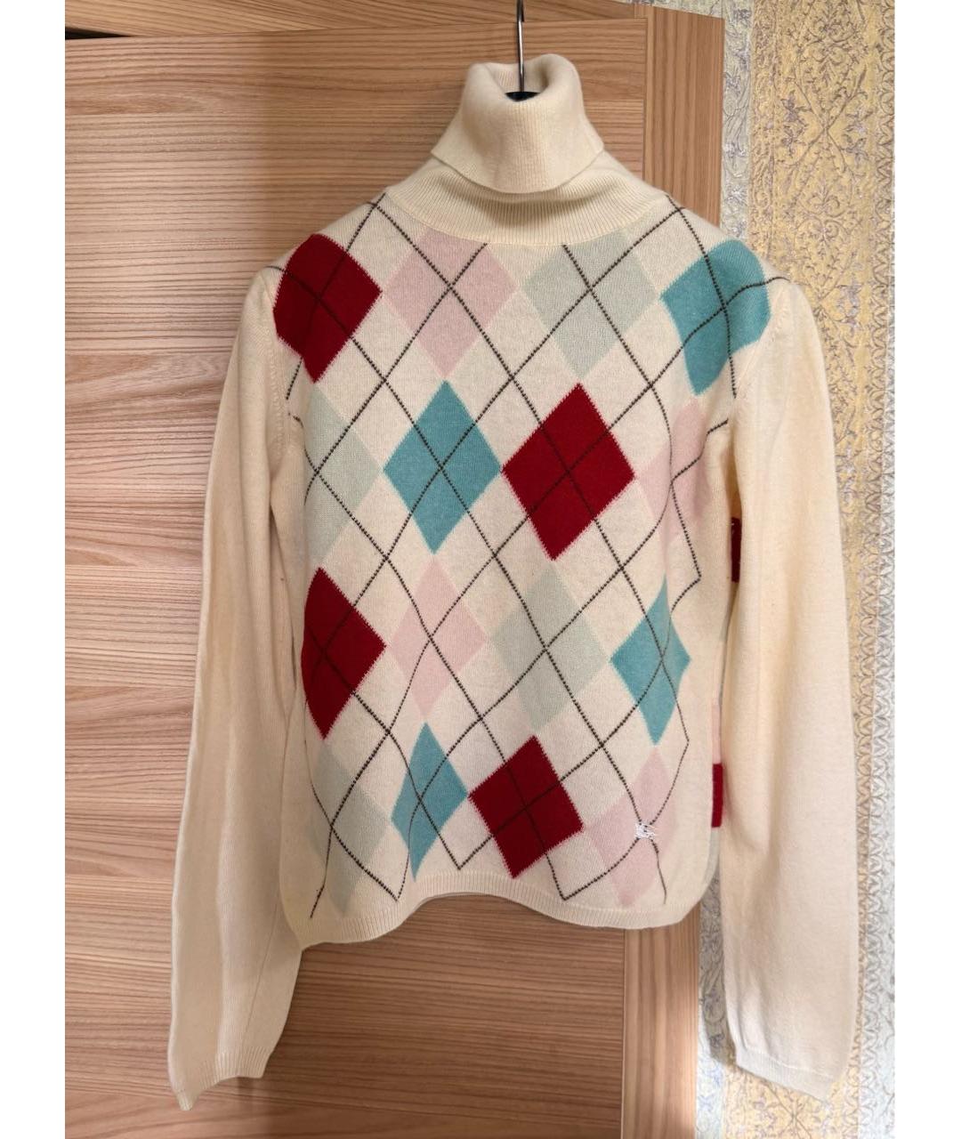BURBERRY Мульти шерстяной джемпер / свитер, фото 7