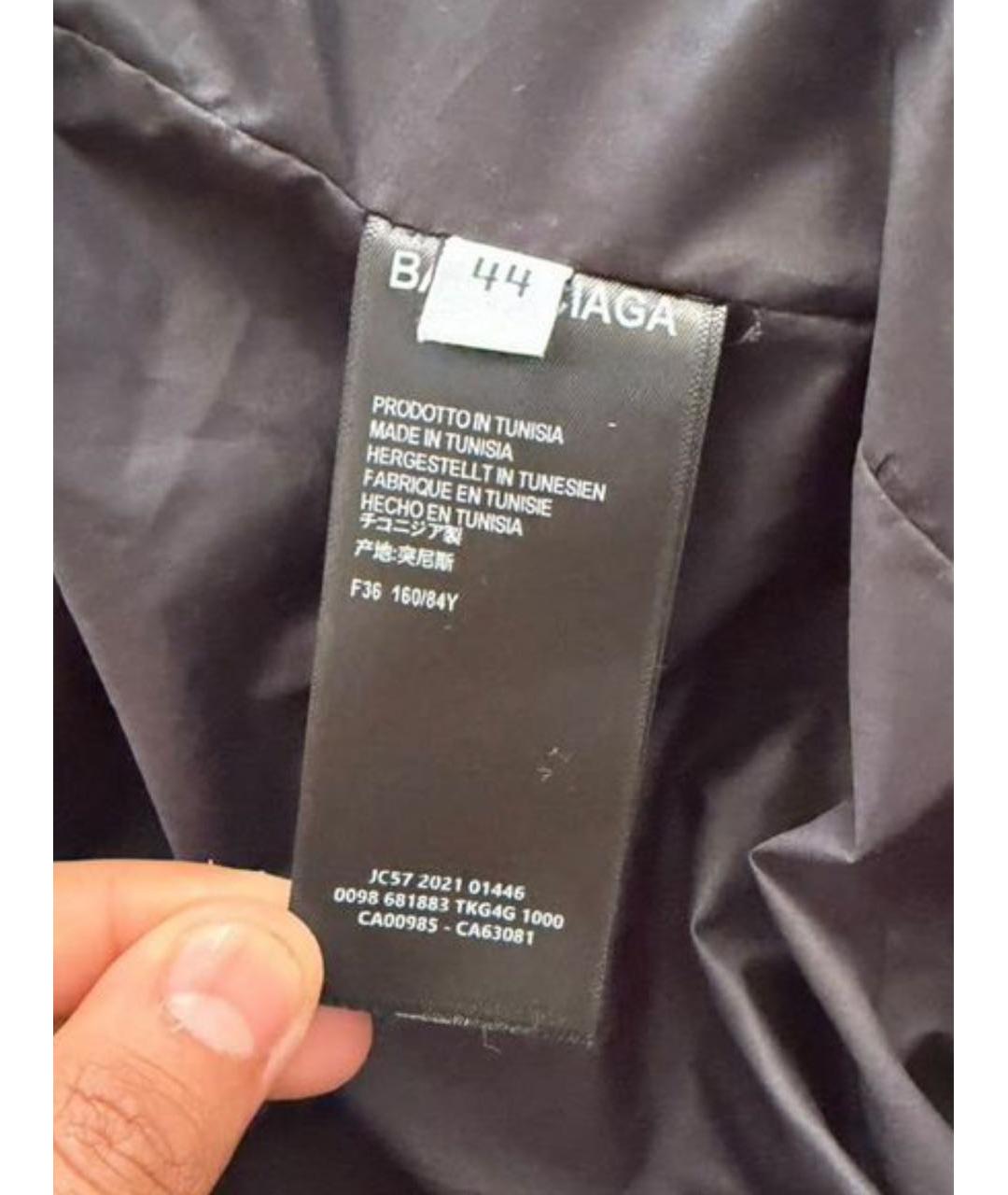 BALENCIAGA Коричневая полиэстеровая куртка, фото 3