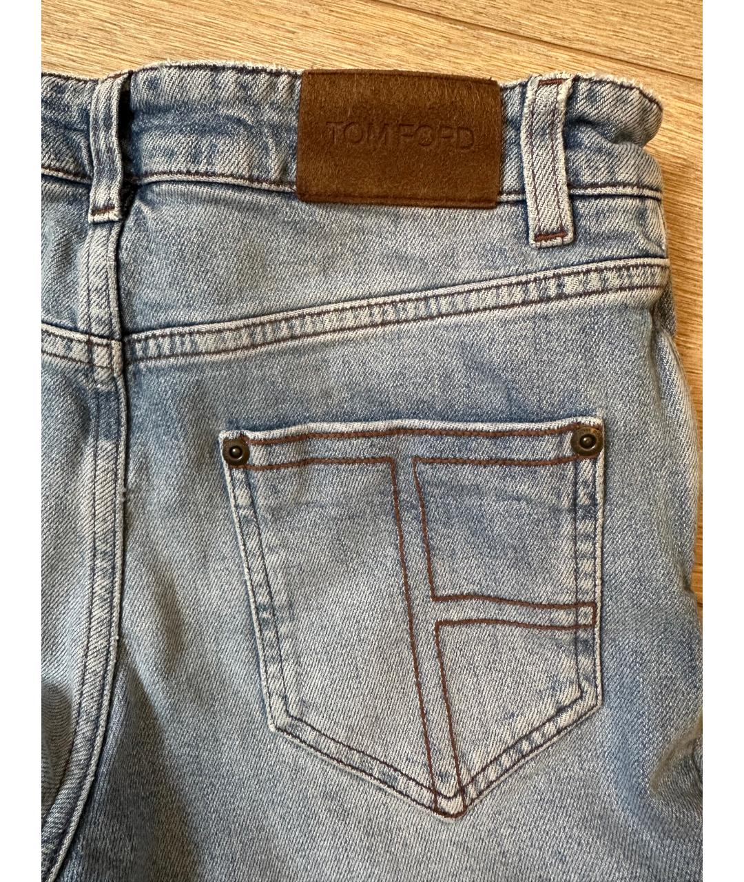 TOM FORD Голубые джинсы слим, фото 3