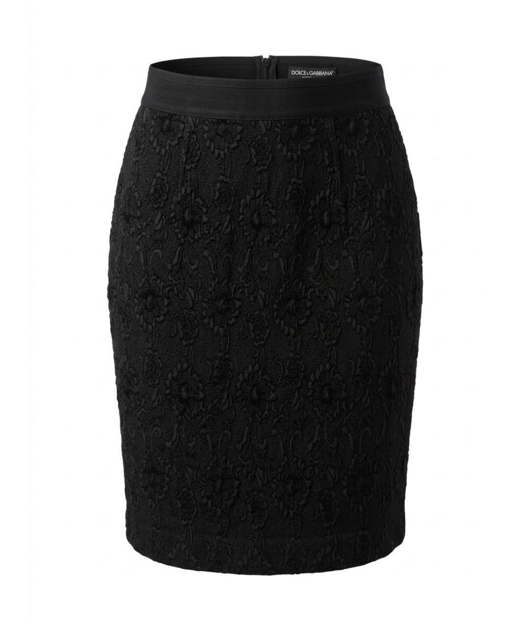 DOLCE&GABBANA Черная юбка миди, фото 7