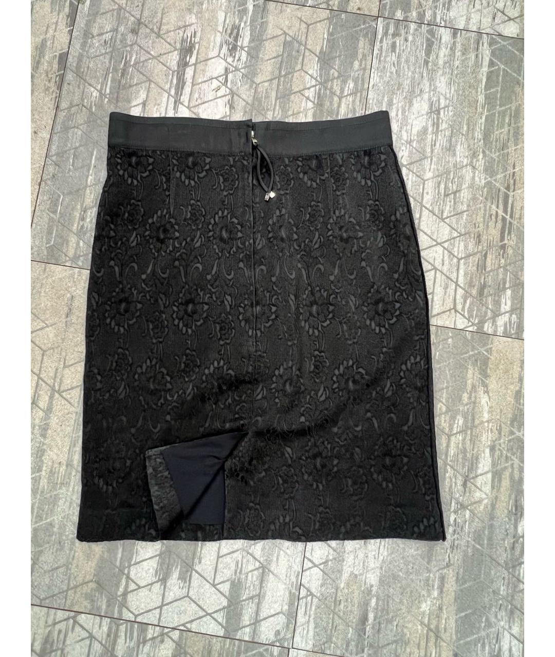 DOLCE&GABBANA Черная юбка миди, фото 6