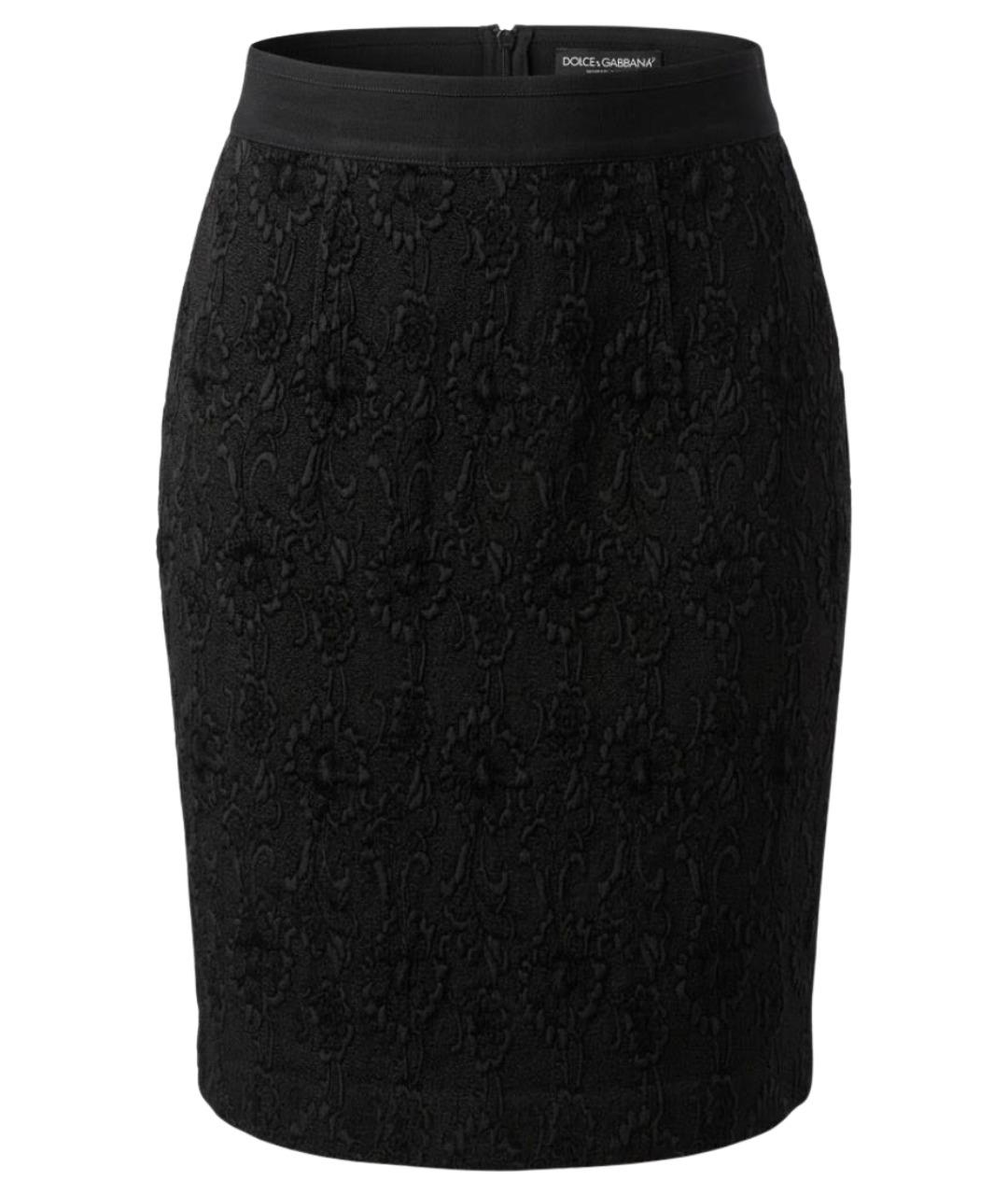 DOLCE&GABBANA Черная юбка миди, фото 1