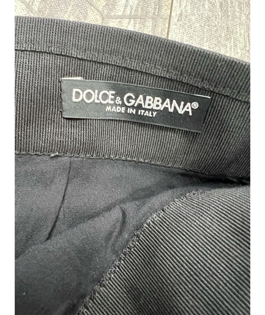 DOLCE&GABBANA Черная юбка миди, фото 3