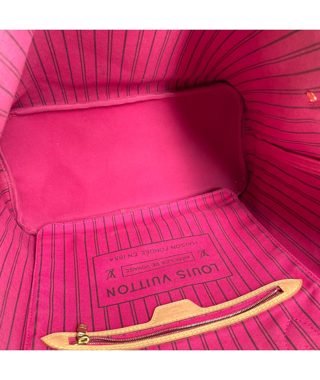 LOUIS VUITTON Коричневая сумка тоут из канвы, фото 4
