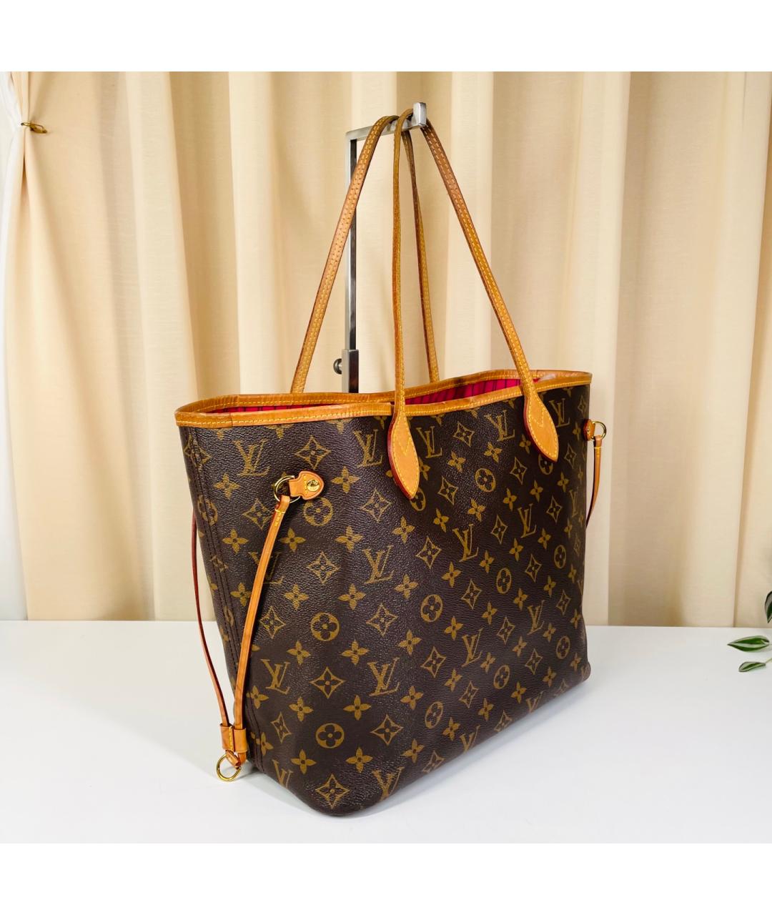 LOUIS VUITTON Коричневая сумка тоут из канвы, фото 2