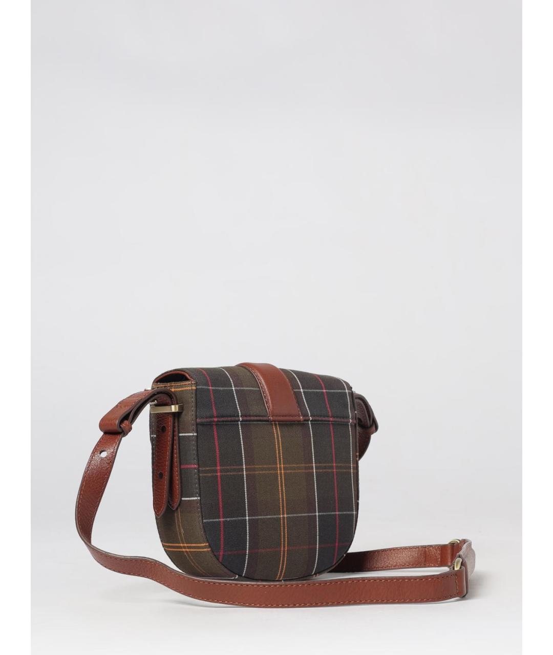 BARBOUR Зеленая хлопковая сумка на плечо, фото 2