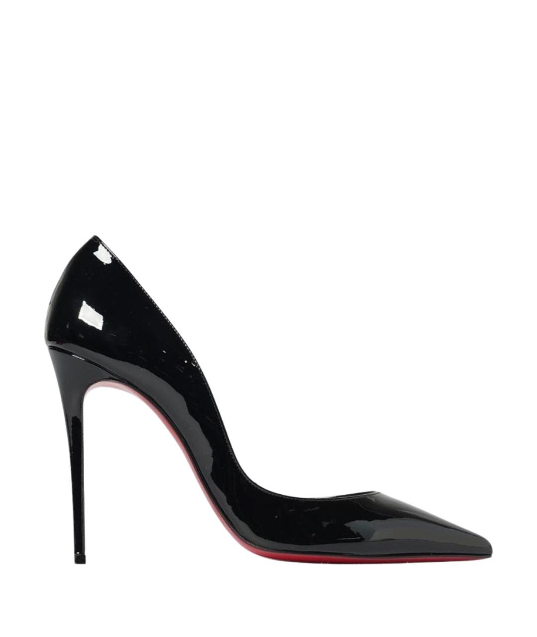 CHRISTIAN LOUBOUTIN Черные туфли из лакированной кожи, фото 1