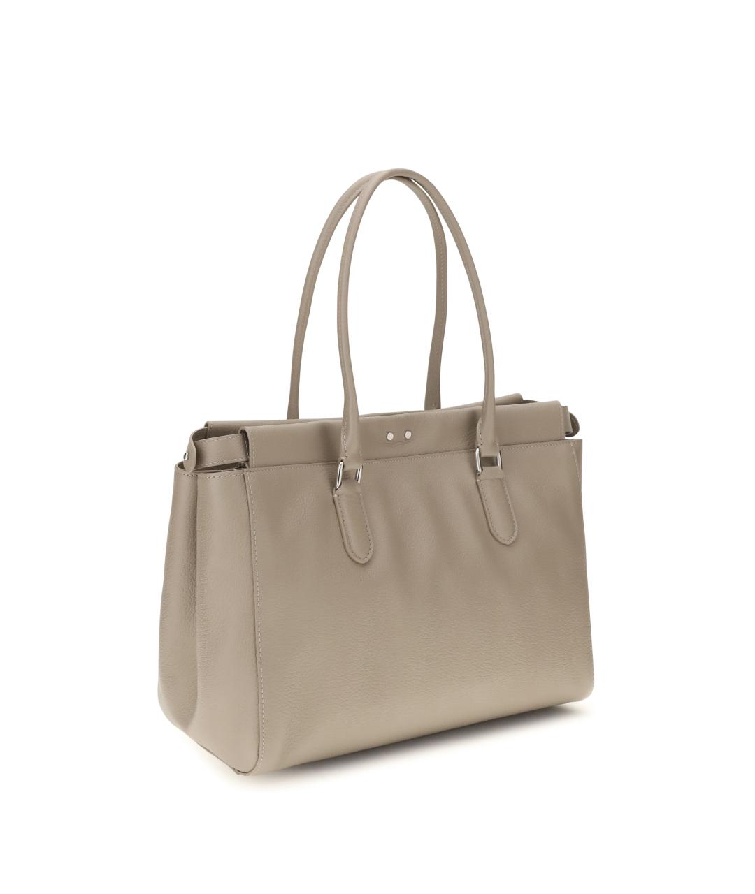 FENDI Бежевая кожаная сумка тоут, фото 3