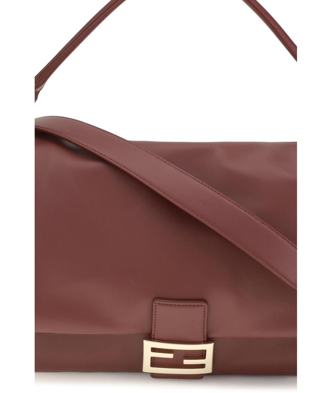 FENDI Красная кожаная сумка через плечо, фото 4