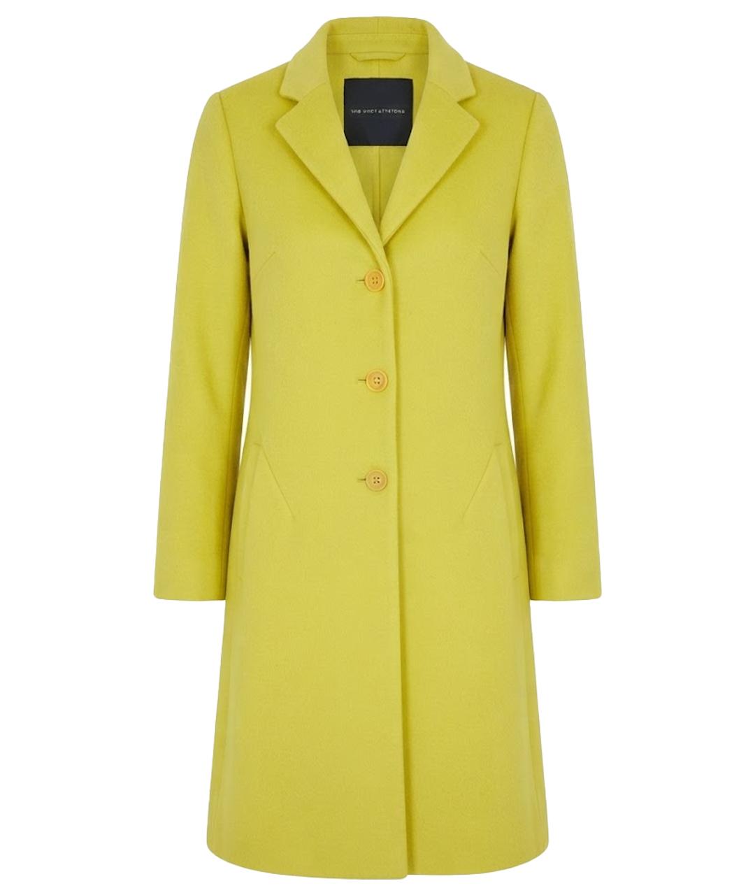 ERMANNO SCERVINO Желтое шерстяное пальто, фото 1
