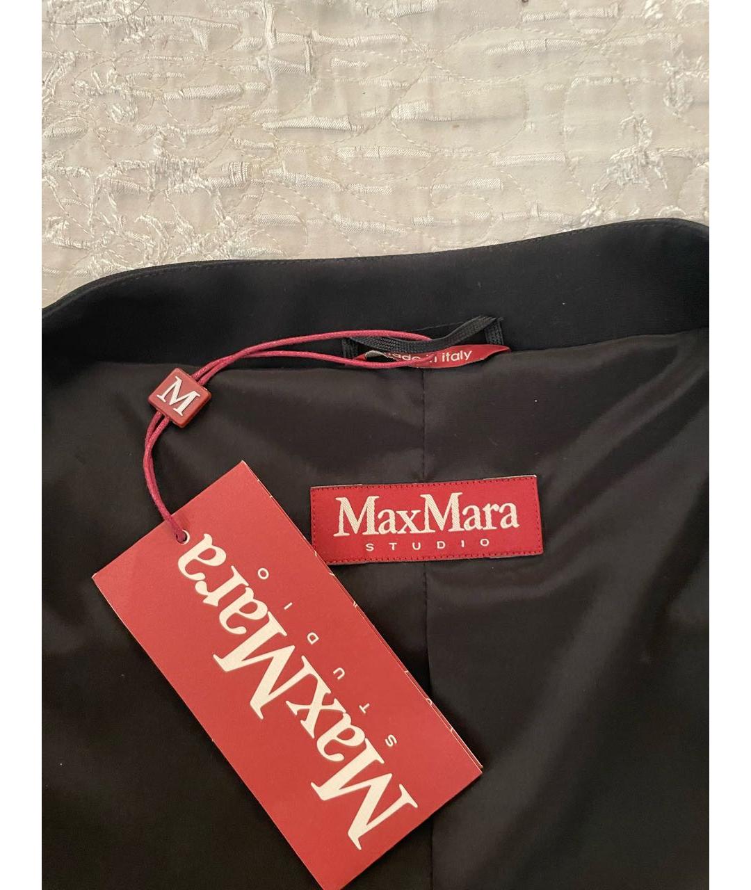 MAX MARA Черный ацетатный костюм с юбками, фото 7
