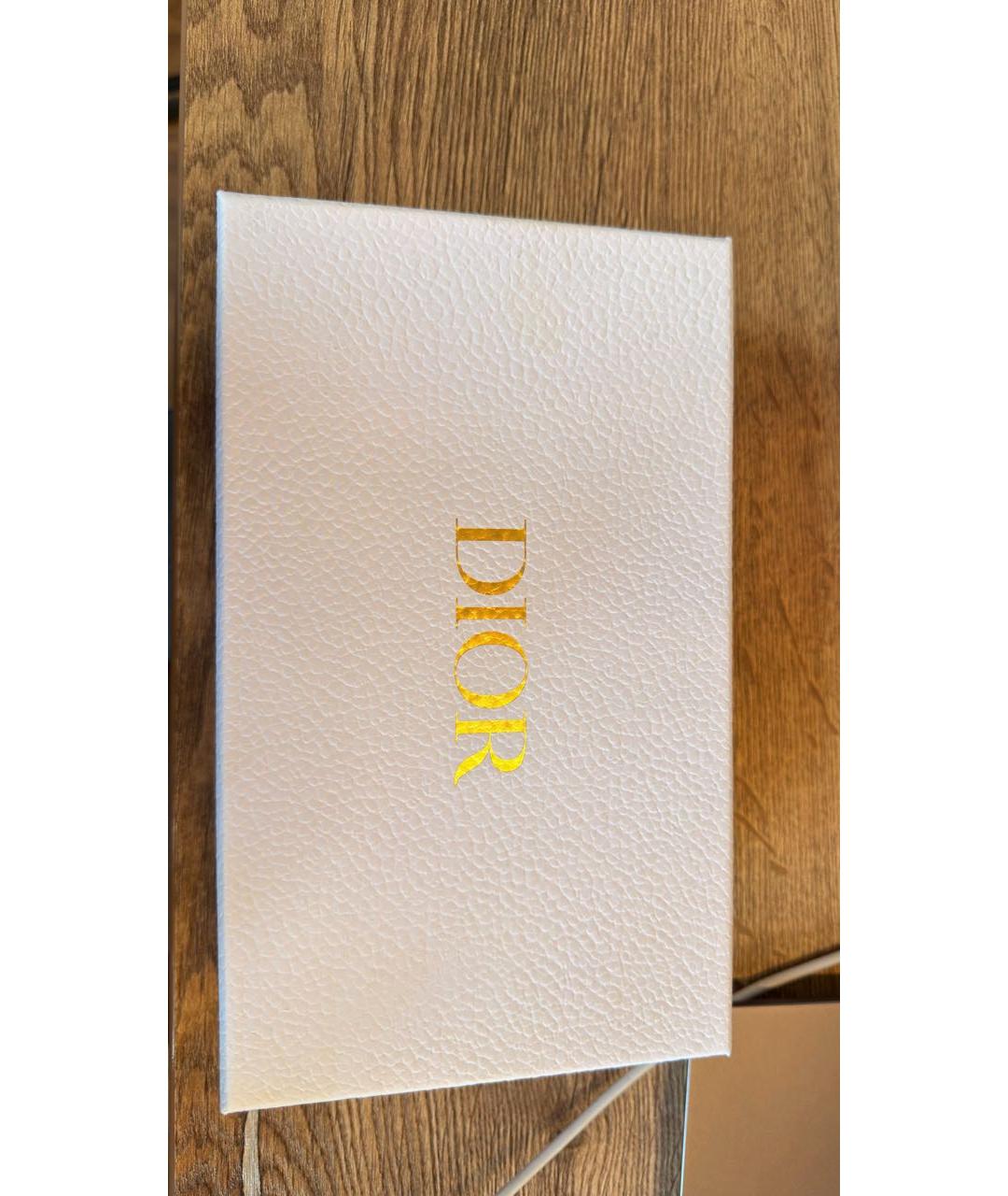 CHRISTIAN DIOR Черный кожаный кошелек, фото 6