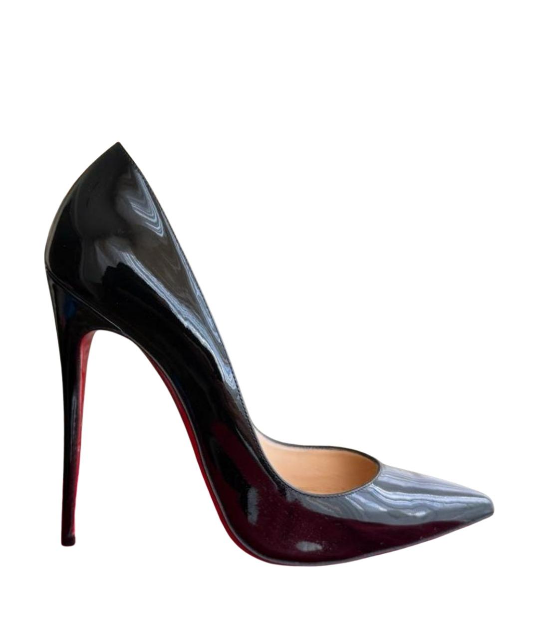 CHRISTIAN LOUBOUTIN Черные туфли из лакированной кожи, фото 1