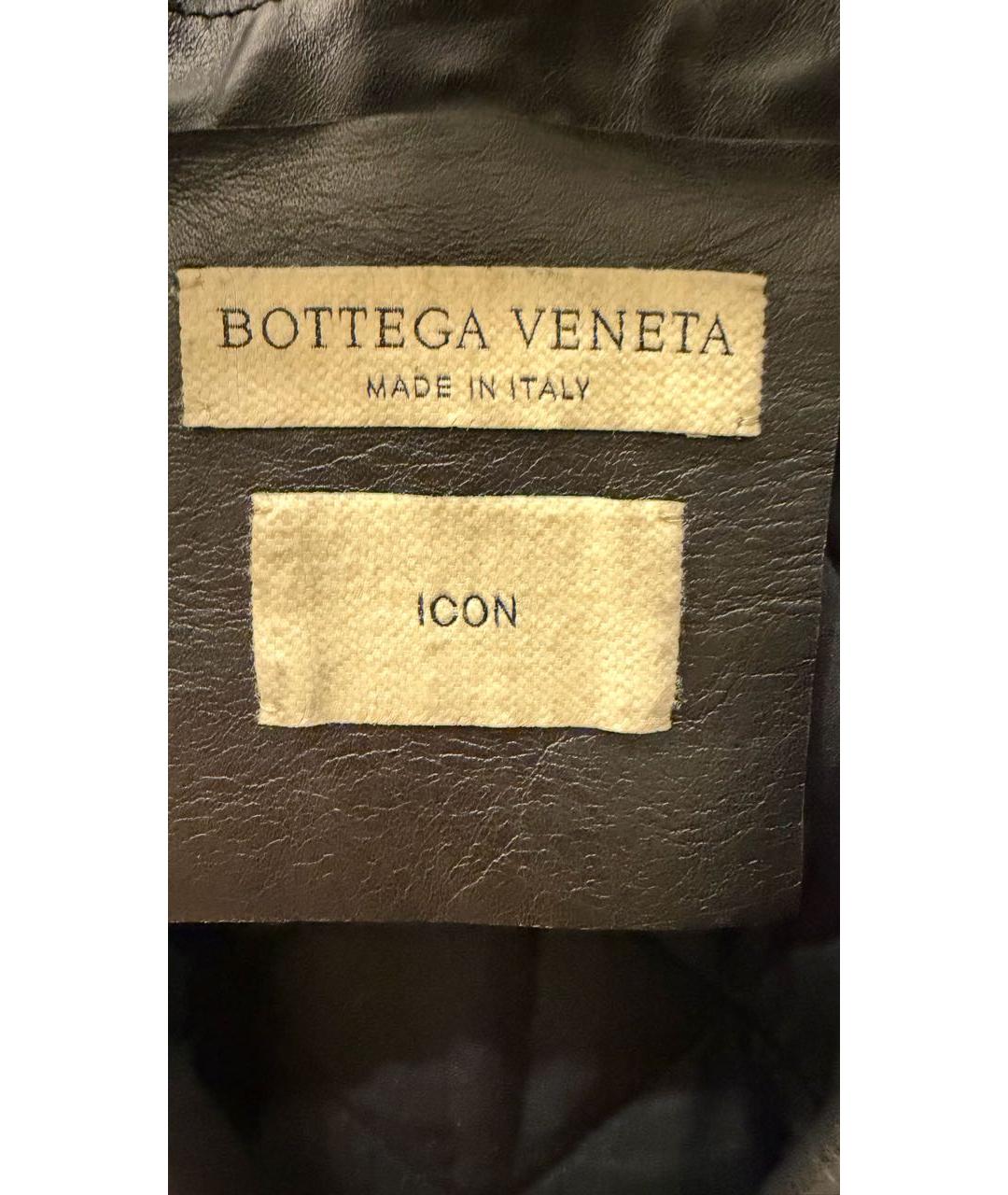 BOTTEGA VENETA Черная кожаная куртка, фото 2