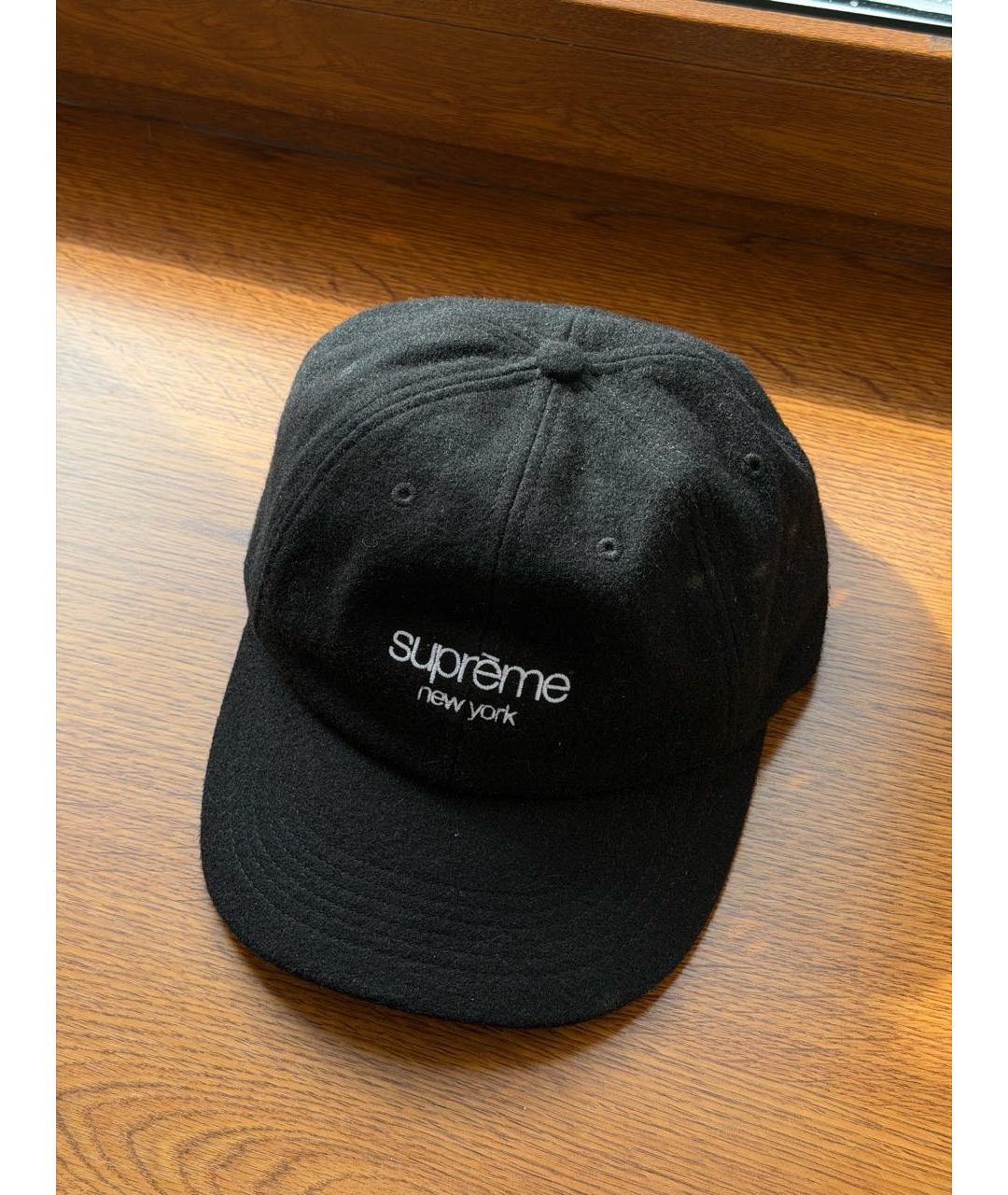 SUPREME Антрацитовая шерстяная кепка/бейсболка, фото 5