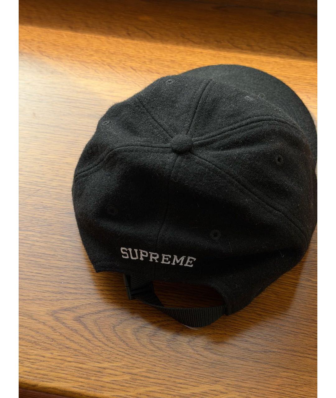 SUPREME Антрацитовая шерстяная кепка/бейсболка, фото 2