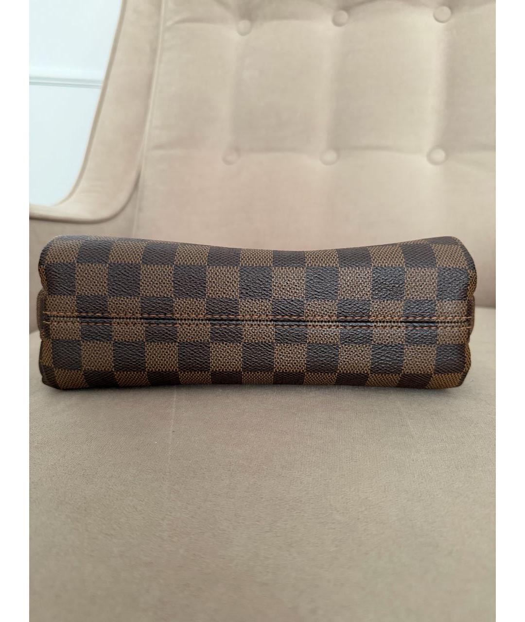 LOUIS VUITTON Коричневая сумка с короткими ручками из канвы, фото 7