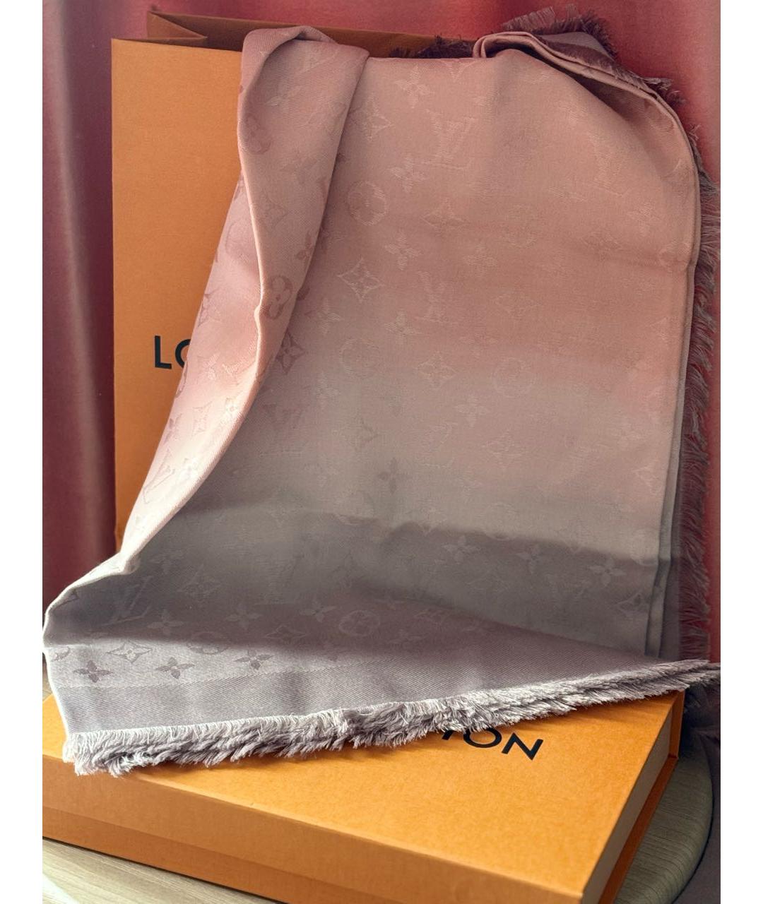 LOUIS VUITTON Мульти шерстяной шарф, фото 4
