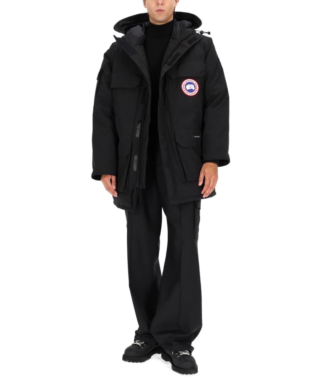 CANADA GOOSE Черная полиэстеровая парка, фото 3