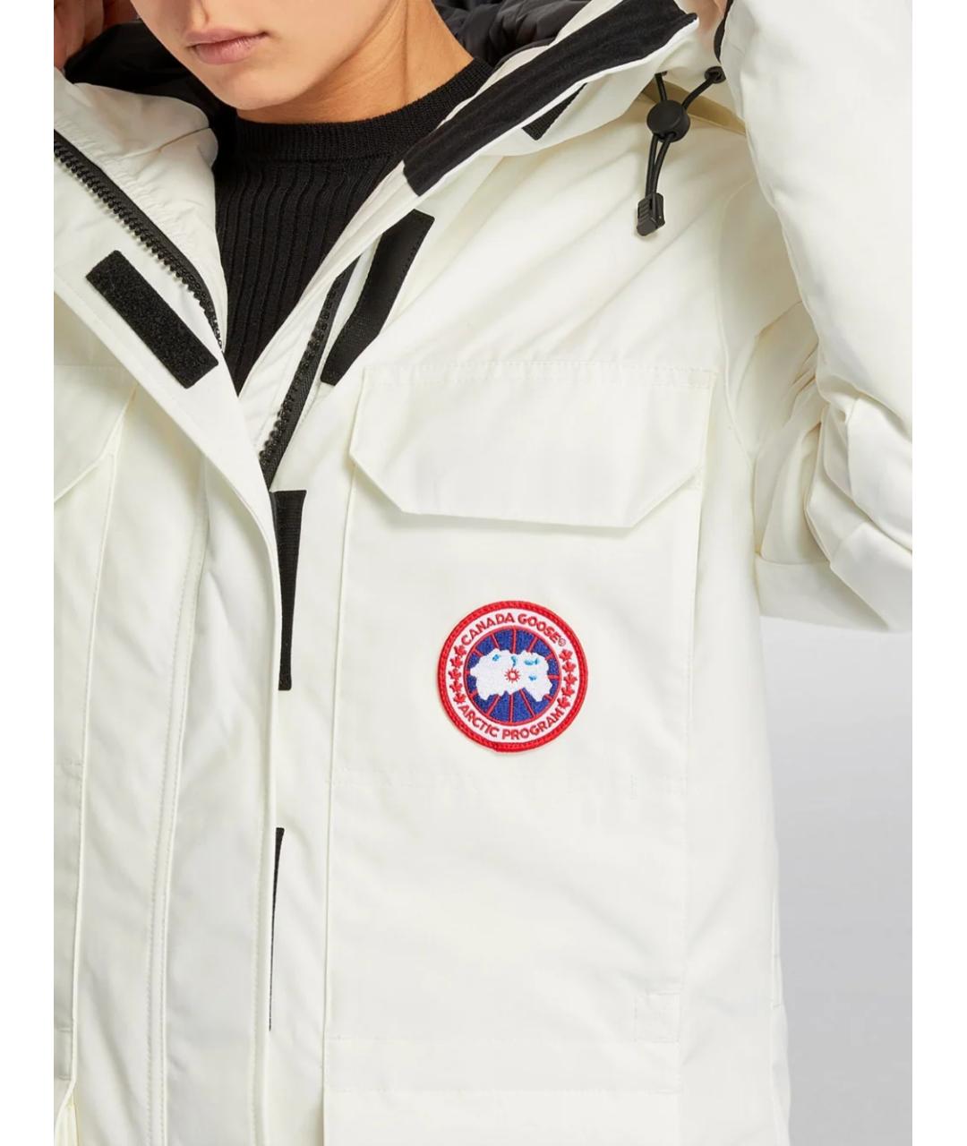 CANADA GOOSE Белая полиэстеровая парка, фото 3