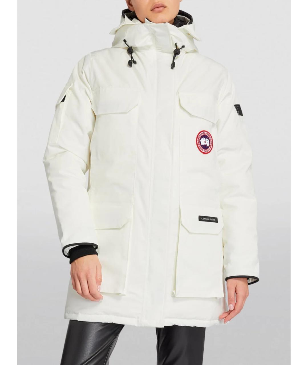 CANADA GOOSE Белая полиэстеровая парка, фото 2