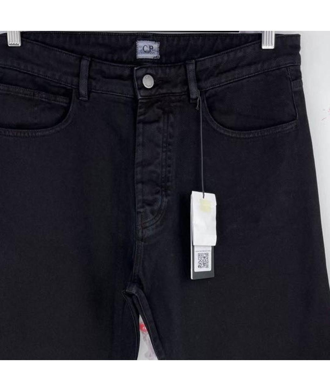 CP COMPANY Черные хлопковые прямые джинсы, фото 3