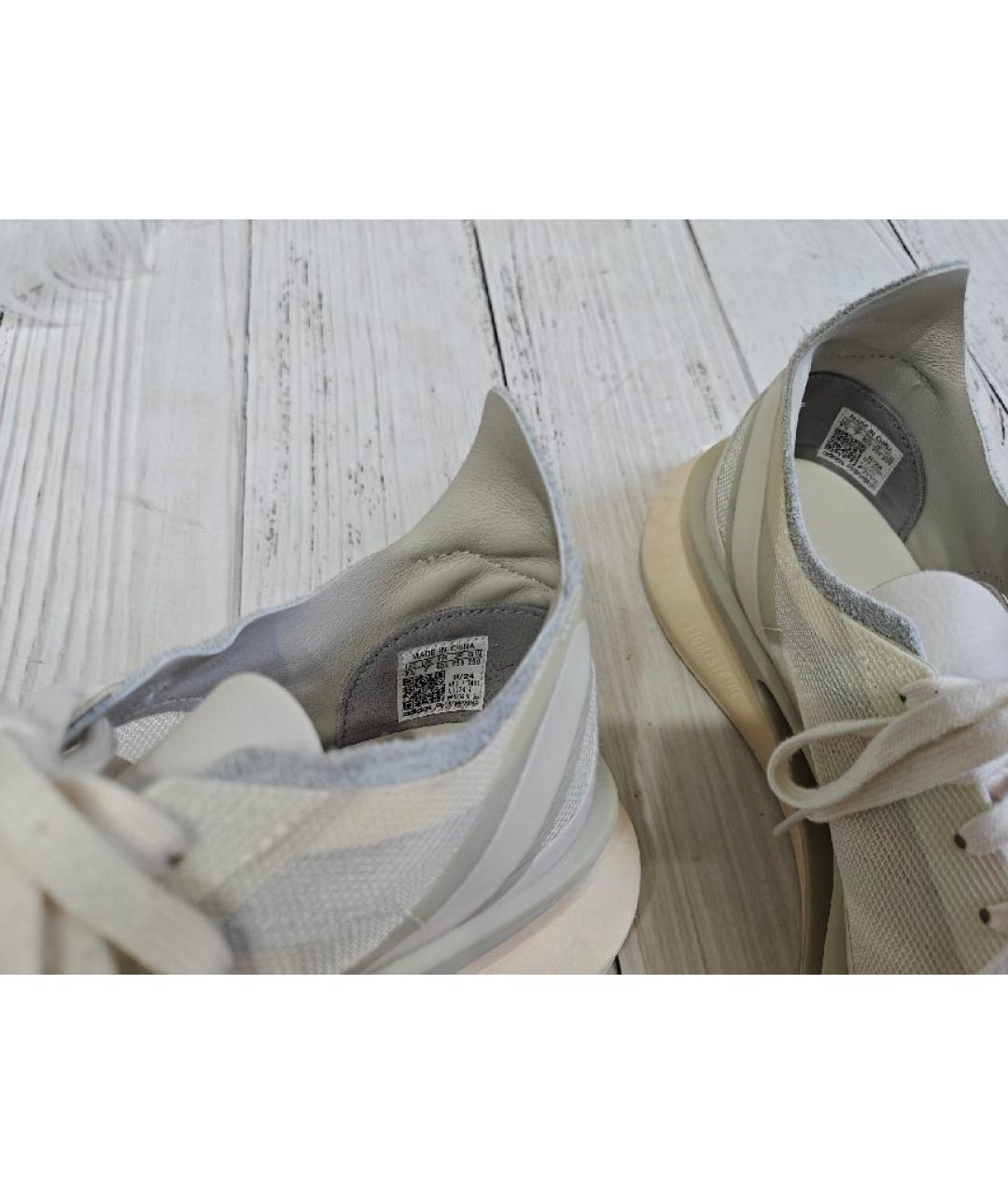 ADIDAS Бежевые кожаные кроссовки, фото 5