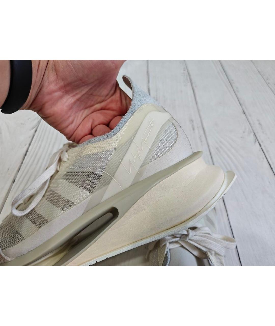 ADIDAS Бежевые кожаные кроссовки, фото 6