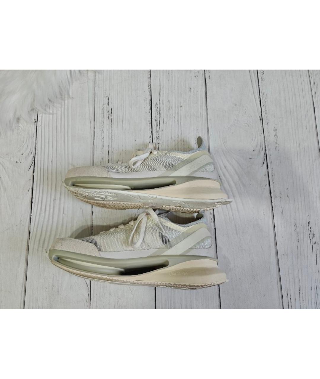 ADIDAS Бежевые кожаные кроссовки, фото 10