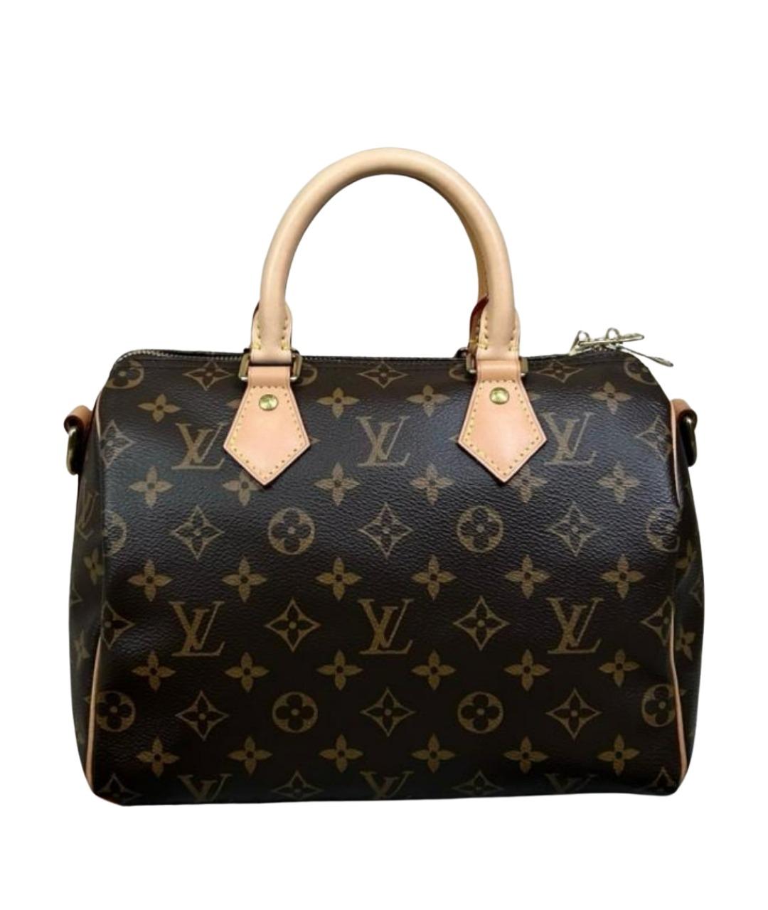 LOUIS VUITTON Коричневая сумка с короткими ручками из канвы, фото 1