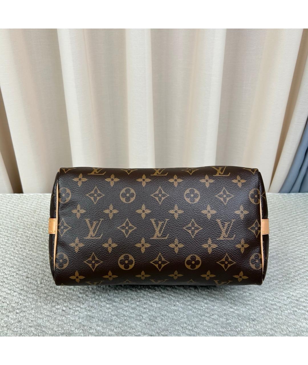 LOUIS VUITTON Коричневая сумка с короткими ручками из канвы, фото 6