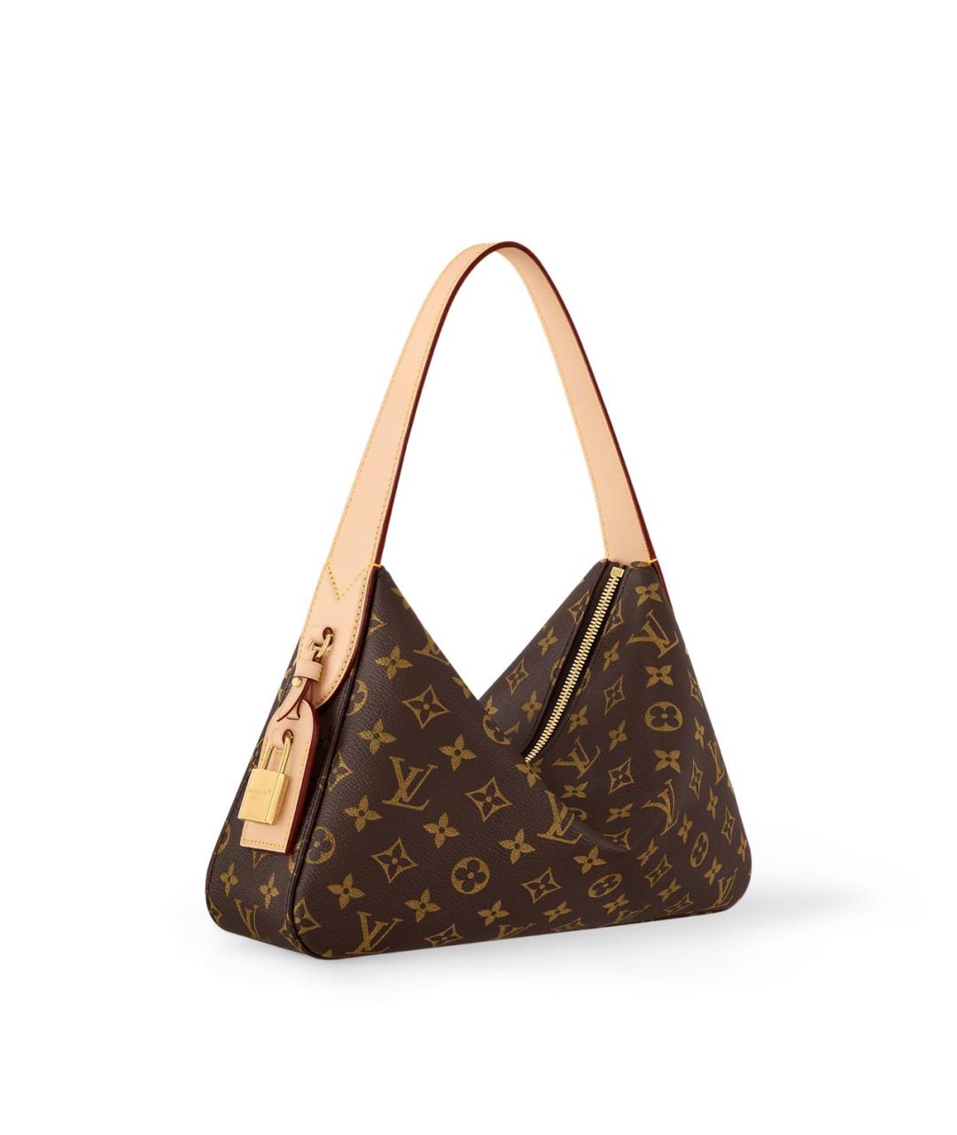 LOUIS VUITTON Коричневая сумка с короткими ручками из канвы, фото 2