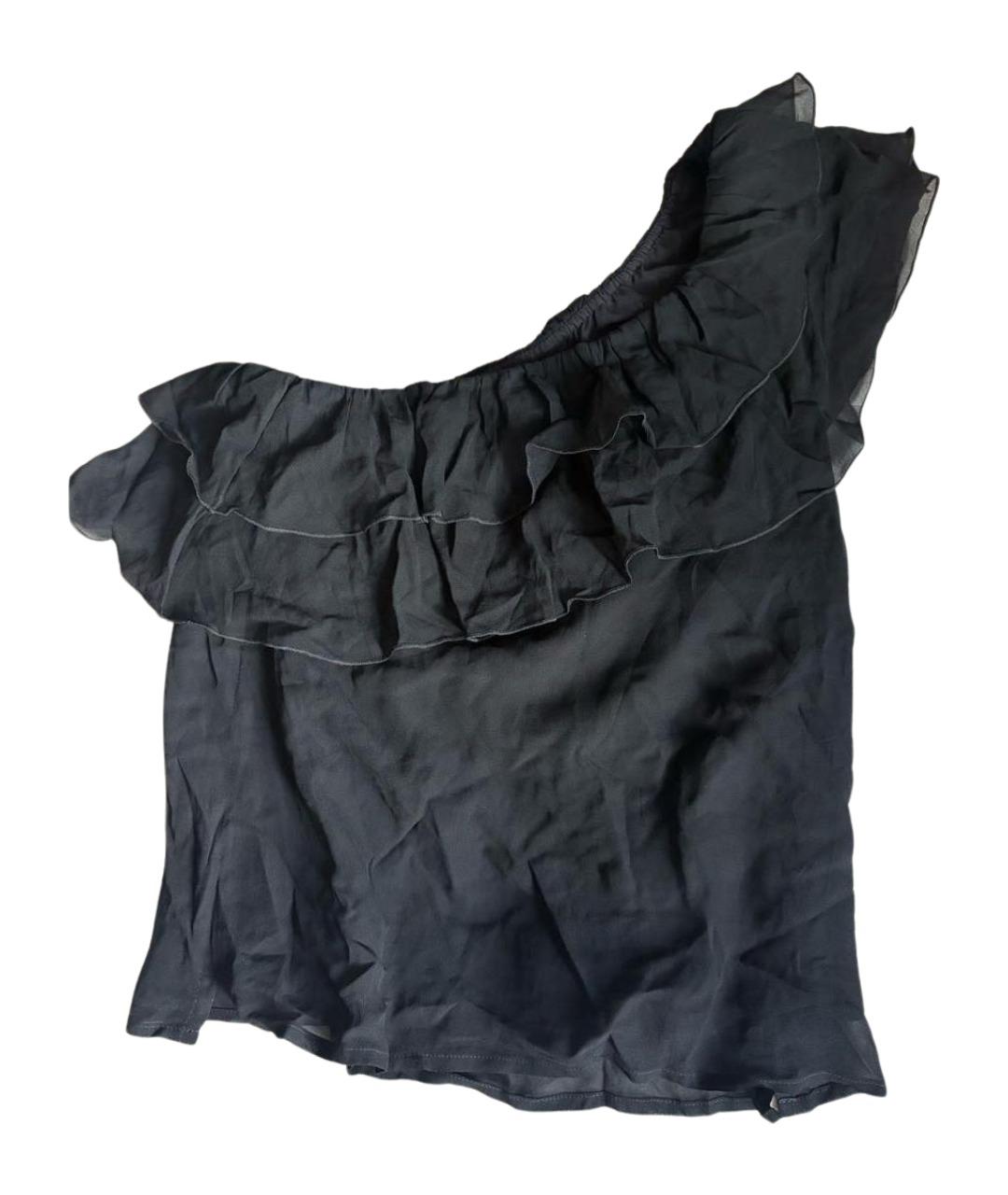 TRUSSARDI JEANS Черная полиэстеровая блузы, фото 1