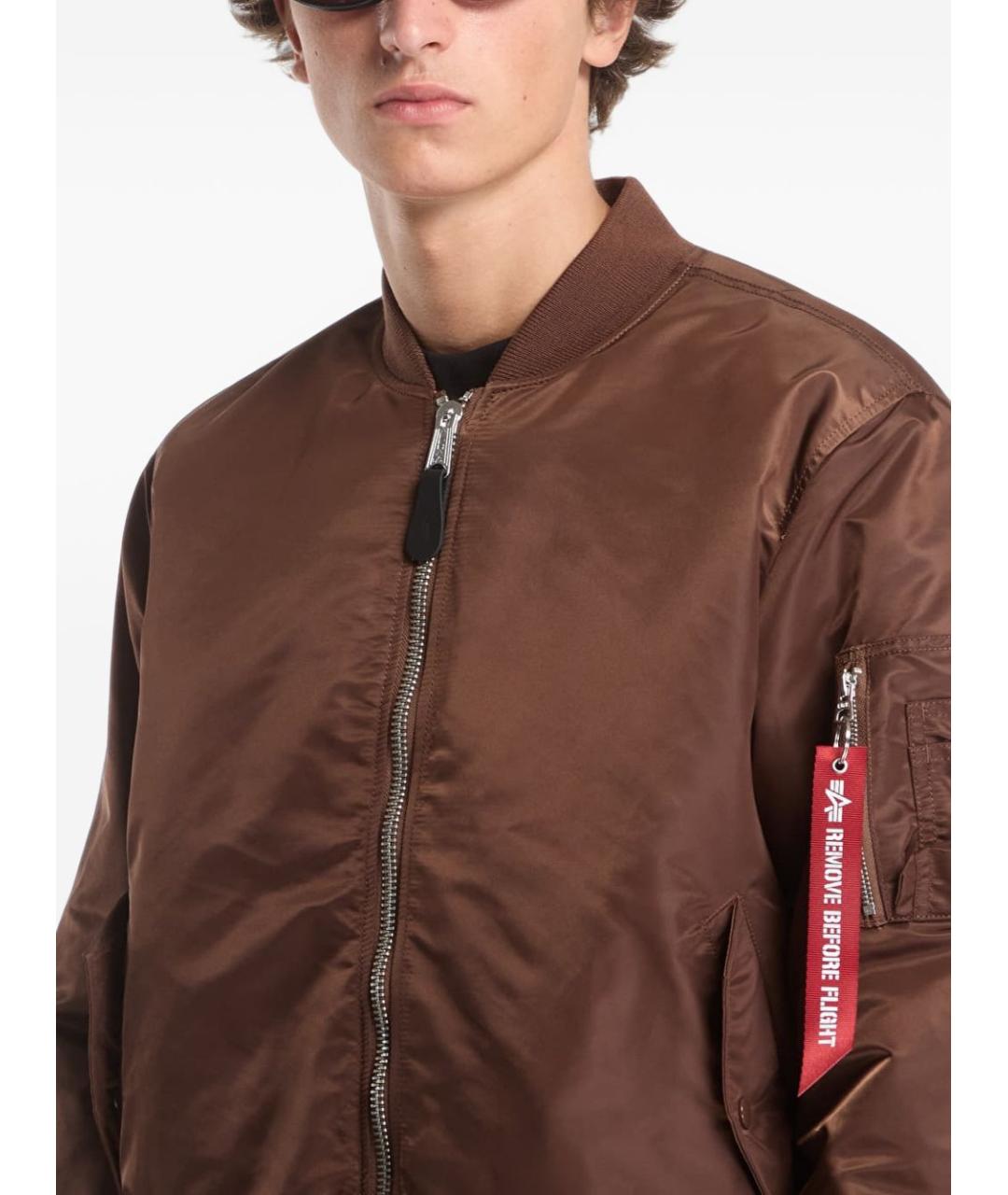 ALPHA INDUSTRIES Коричневая куртка, фото 5