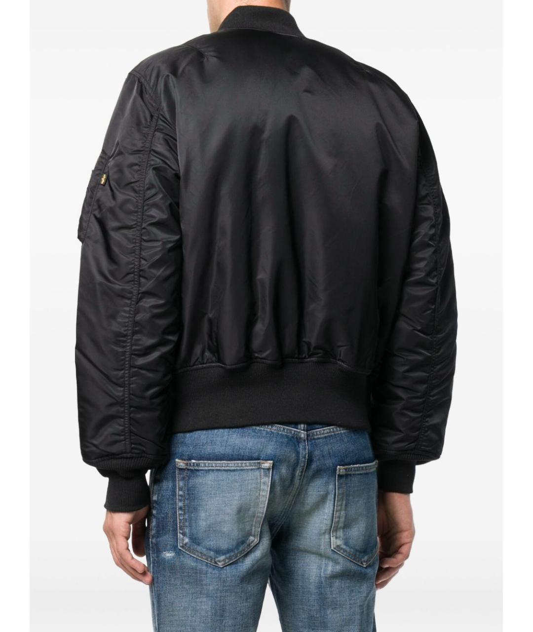 ALPHA INDUSTRIES Черная синтетическая куртка, фото 6