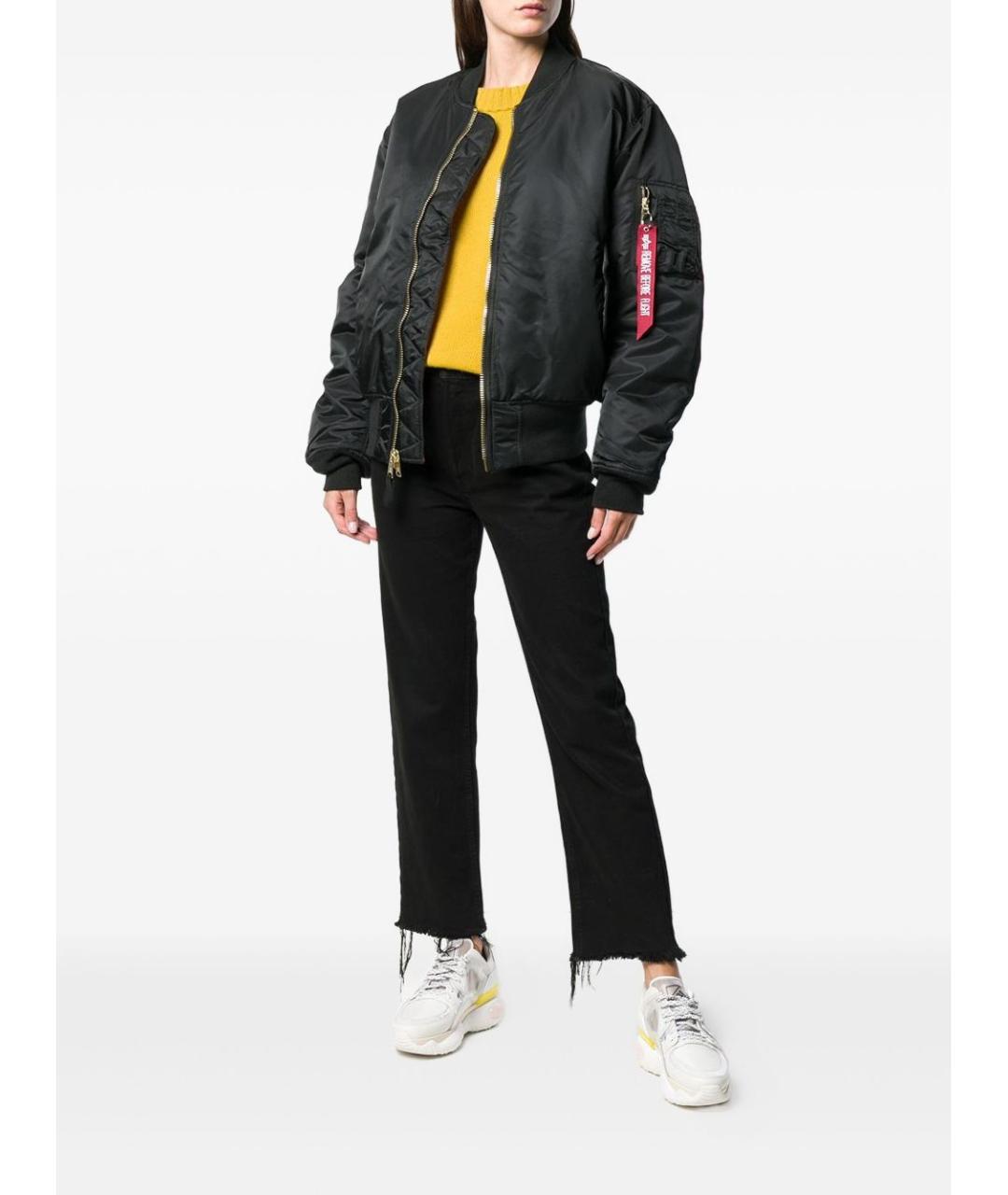 ALPHA INDUSTRIES Черная синтетическая куртка, фото 5
