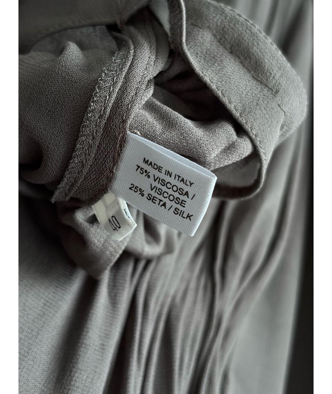 BOTTEGA VENETA Коричневое вискозное платье, фото 3