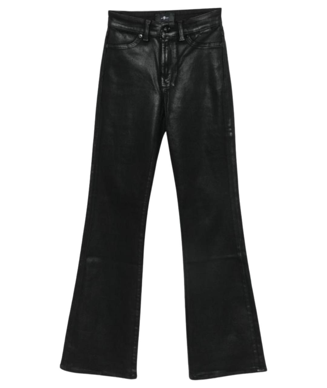 7 FOR ALL MANKIND Черные прямые джинсы, фото 1