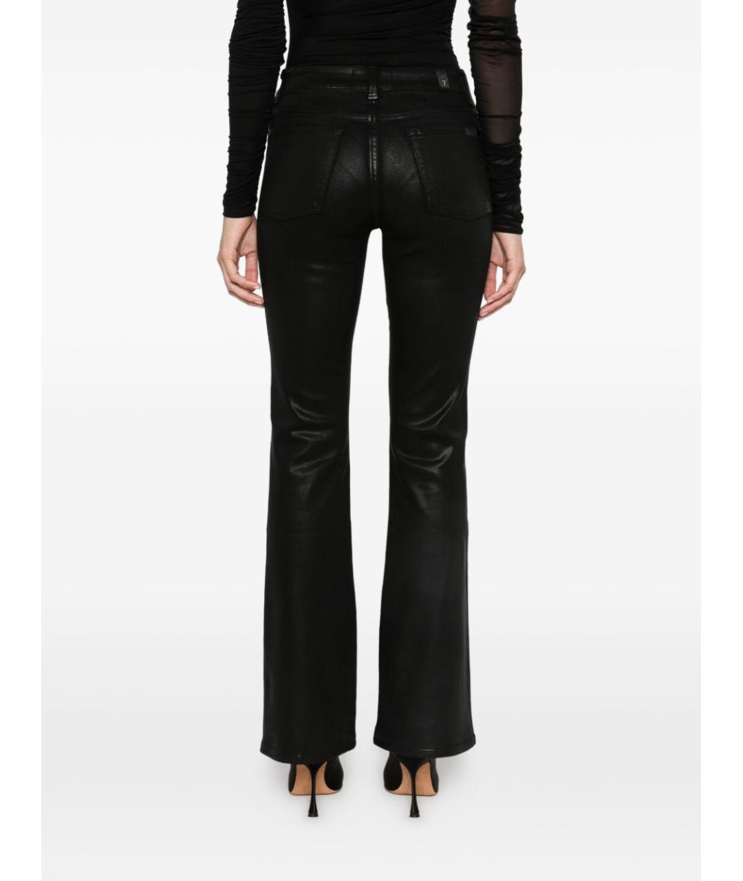 7 FOR ALL MANKIND Черные прямые джинсы, фото 3