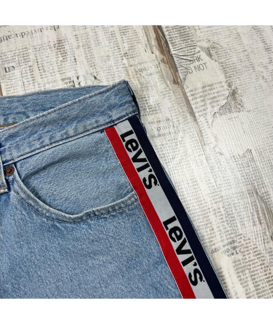 LEVI'S Голубые джинсы скинни, фото 4