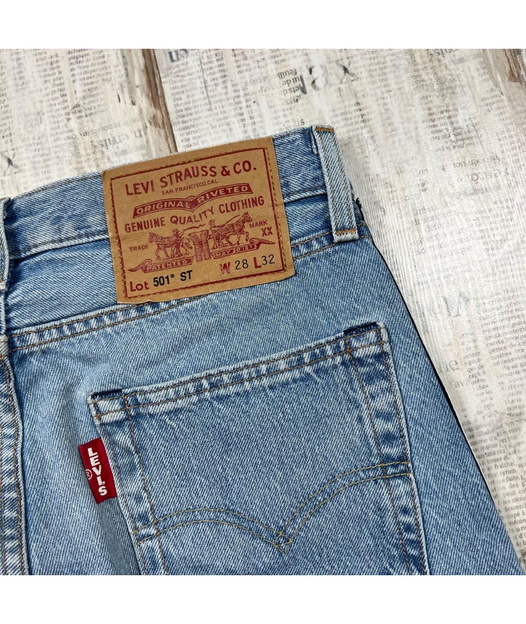 LEVI'S Голубые джинсы скинни, фото 8