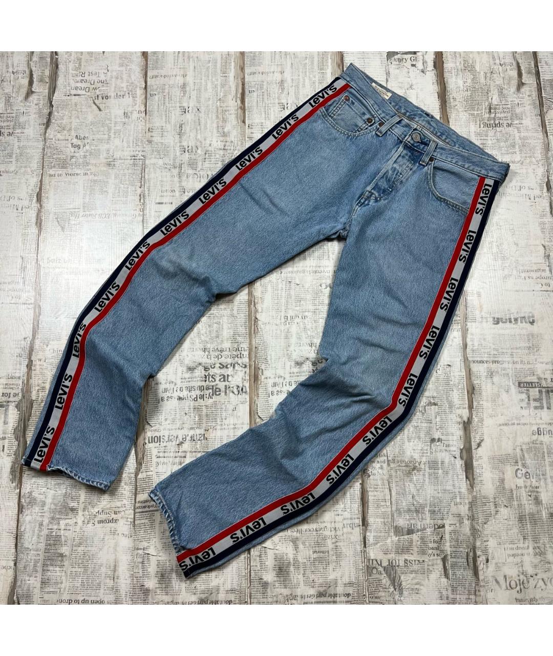 LEVI'S Голубые джинсы скинни, фото 3