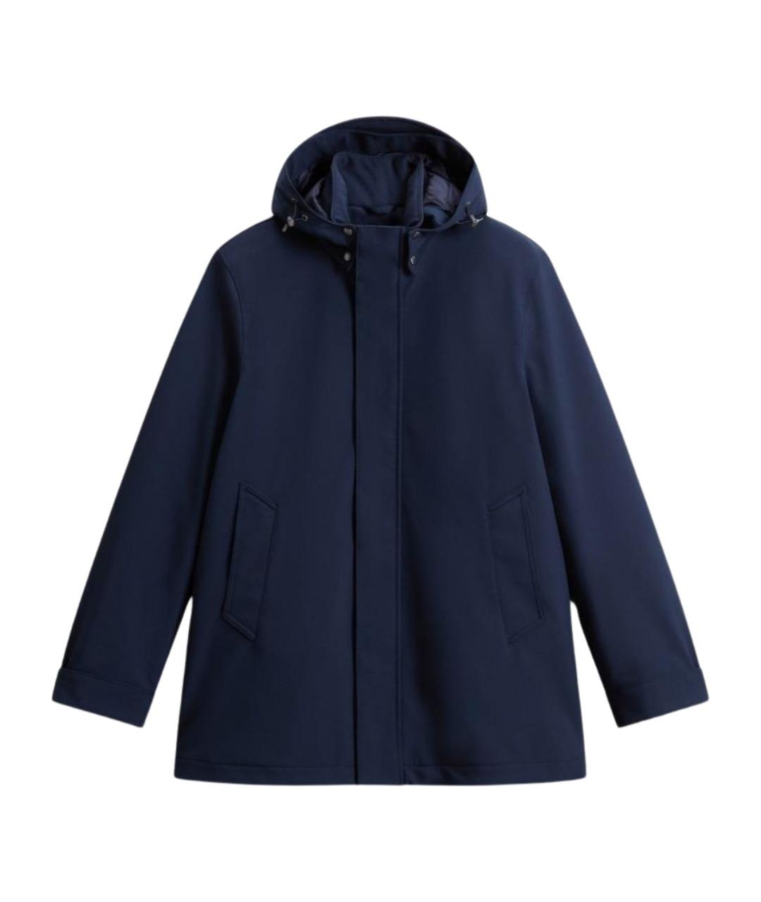 WOOLRICH Синее полиэстеровое пальто, фото 1
