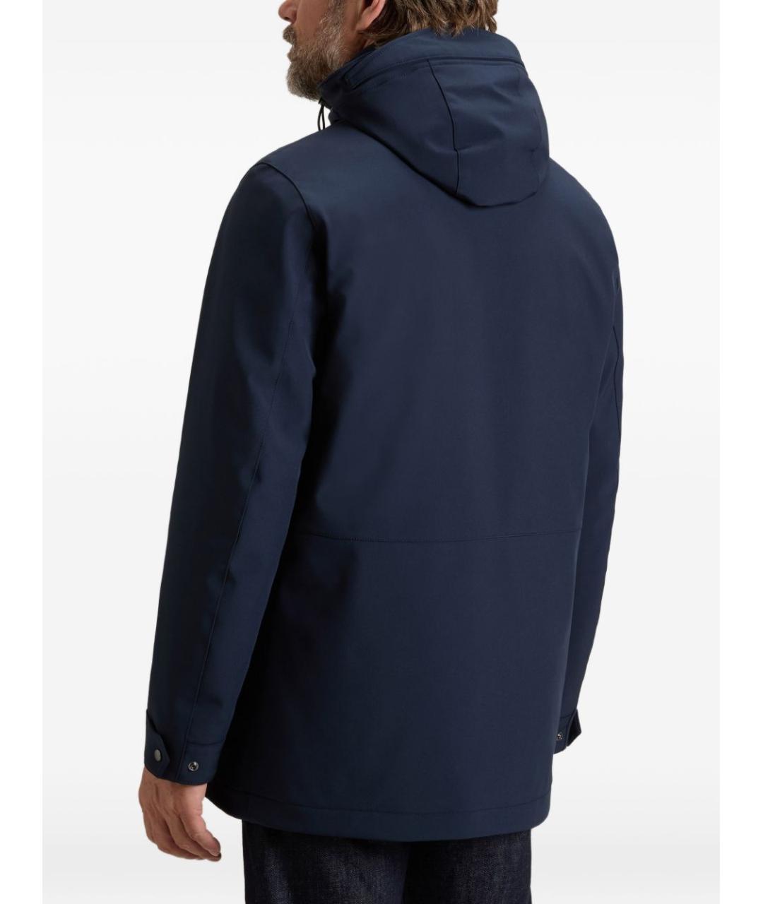 WOOLRICH Синее полиэстеровое пальто, фото 3