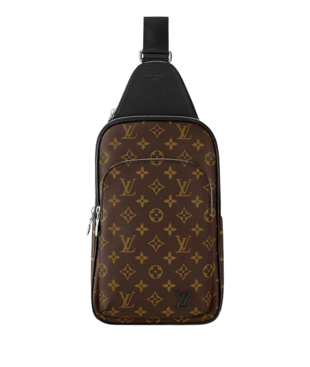 LOUIS VUITTON Коричневая сумка на плечо из канвы, фото 1