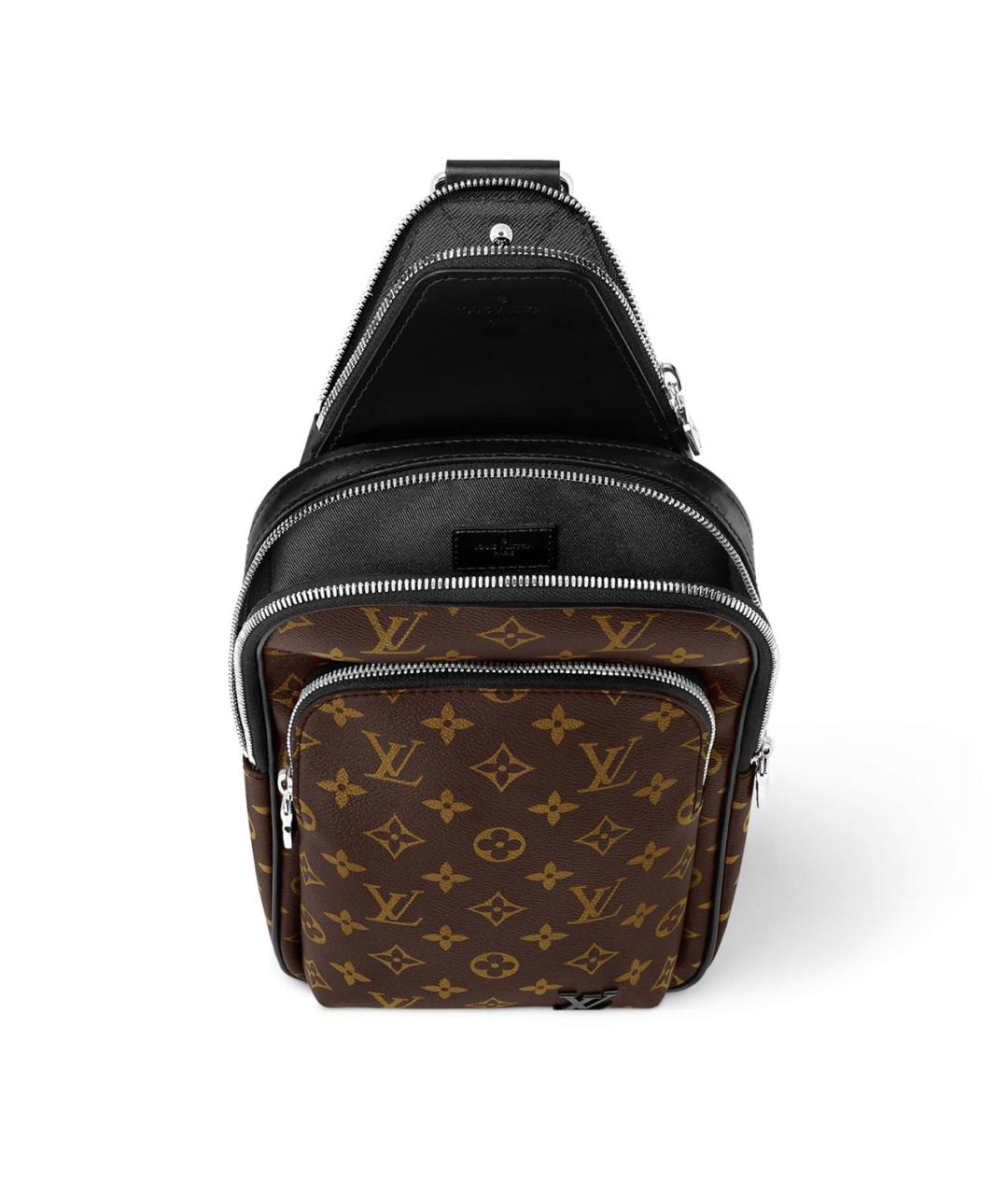 LOUIS VUITTON Коричневая сумка на плечо из канвы, фото 3
