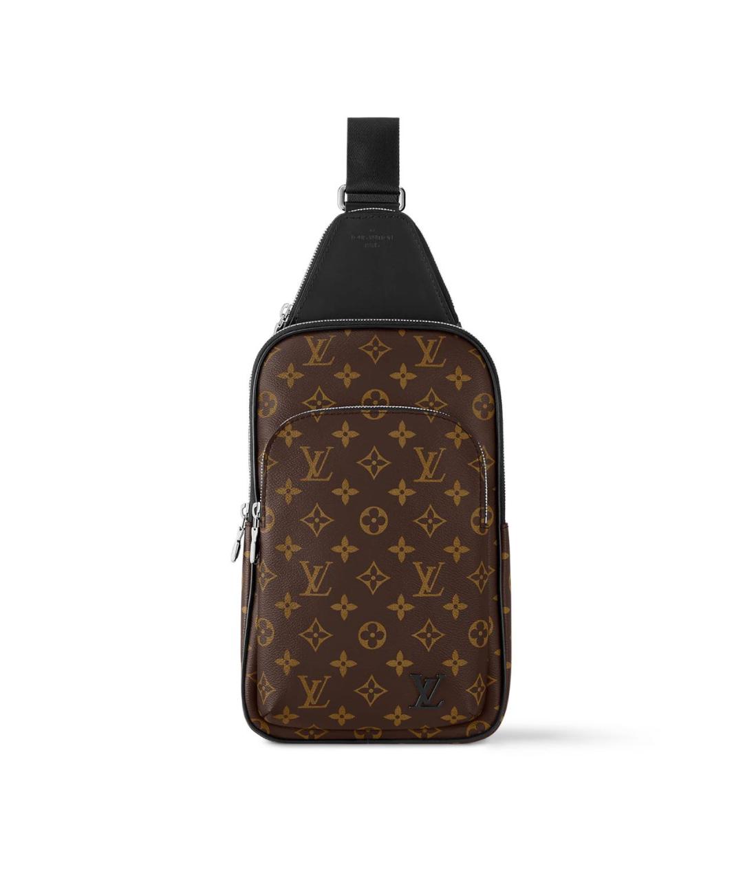 LOUIS VUITTON Коричневая сумка на плечо из канвы, фото 4