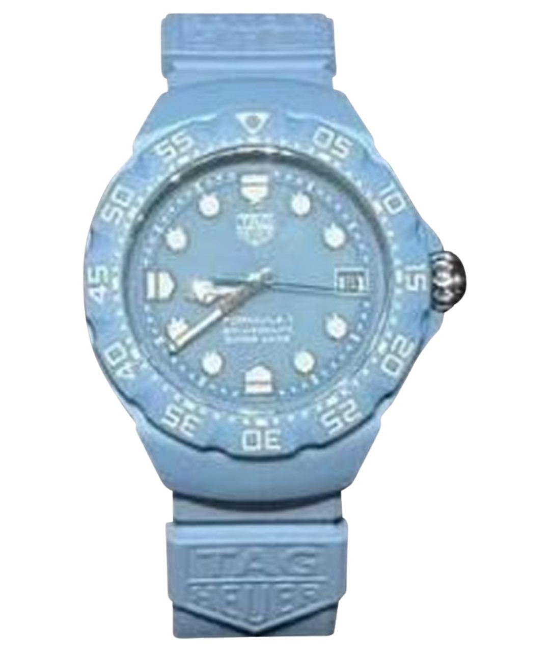 TAG HEUER Голубые стальные часы, фото 1