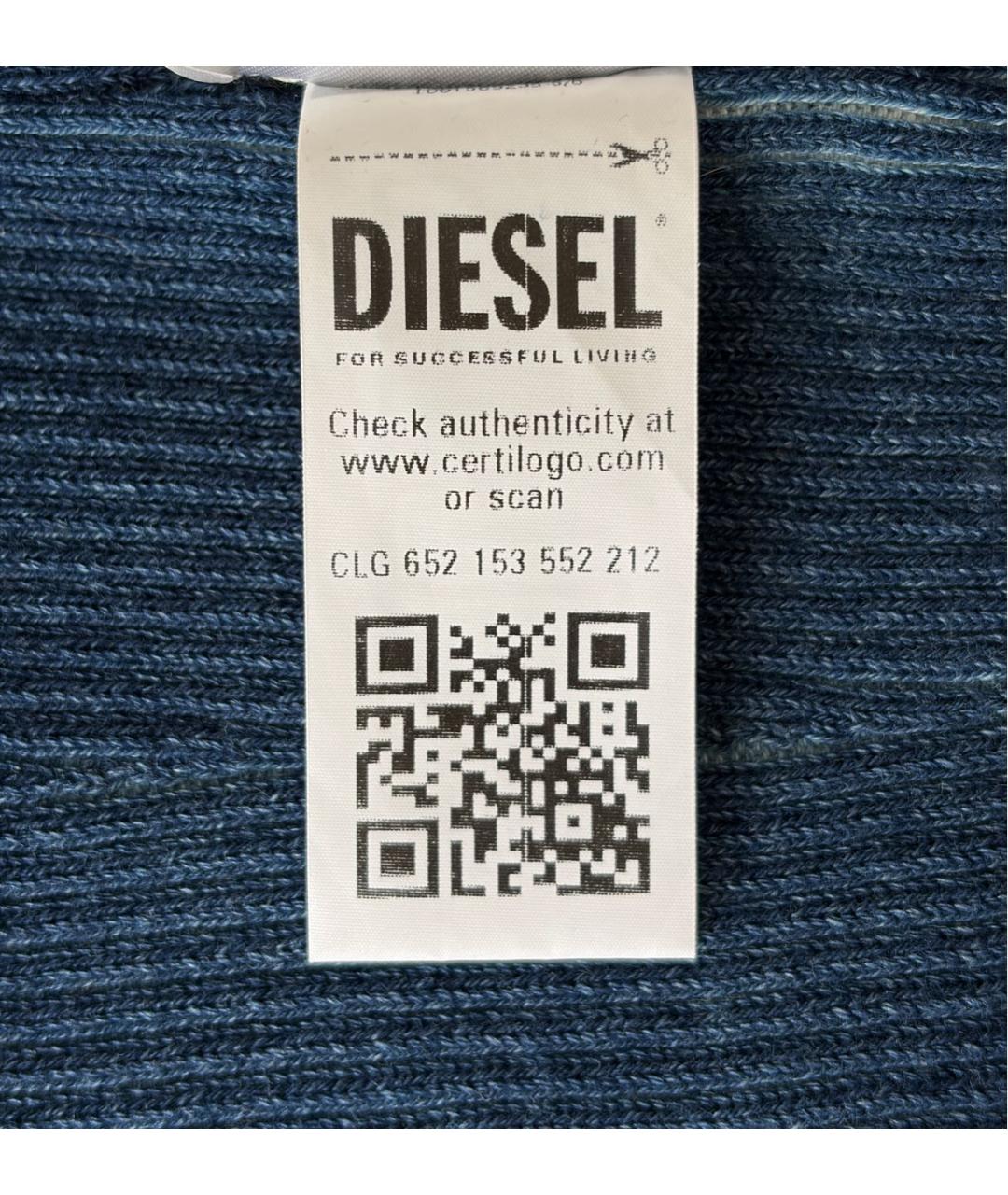 DIESEL Голубое хлопковое платье, фото 6