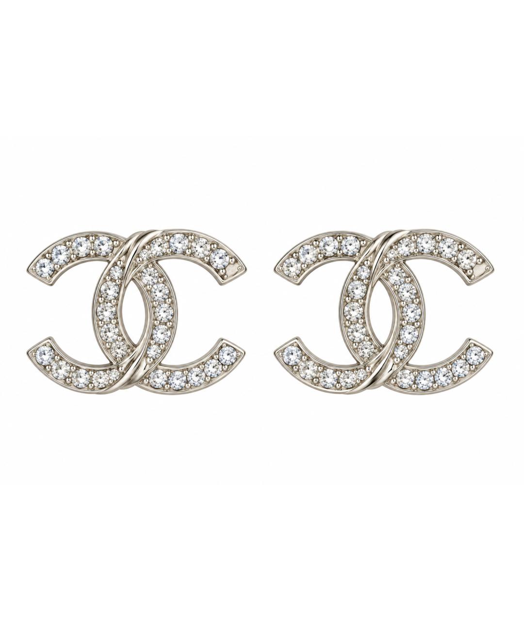 CHANEL Золотые металлические серьги, фото 1